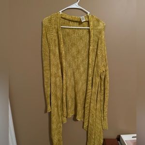 Long yellow cardigan L/XL